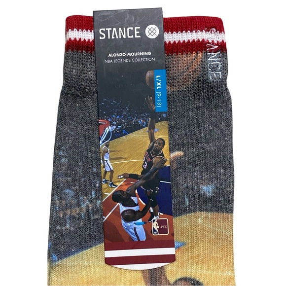 Stance NBA Miami Heat Alonzo Mourning Socks - Picture 7 of 8